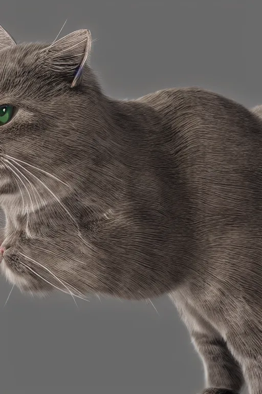 Image similar to yutuber cat, ultra realistic, concept art, intricate details, highly detailed, photorealistic, octane render, 8 k