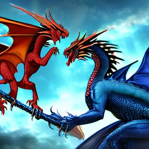Image similar to dragon saphira fighting against urgals