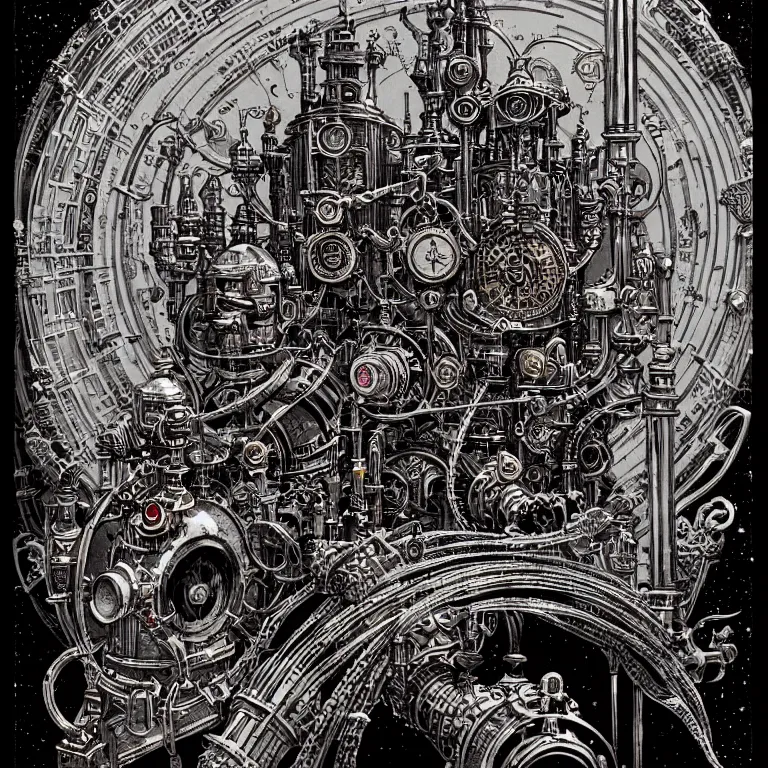 Image similar to ancient alchemist steampunk wizards laboratory, high details, intricately detailed, by vincent di fate, inking, 3 color screen print, masterpiece, trending on artstation,, sharp, details, hyper - detailed, hd, 4 k, 8 k