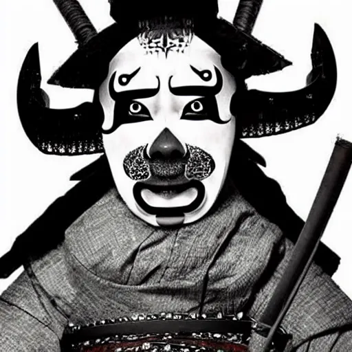 Image similar to a samurai warrior made of smoke, mystical magical :: by tim burton