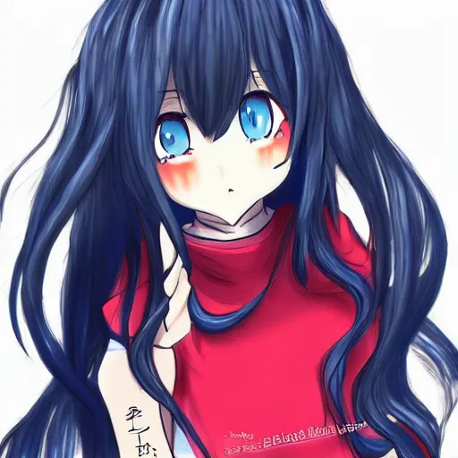 Prompt: anime girl by bluethebone on instagram, pixiv trend, arstation