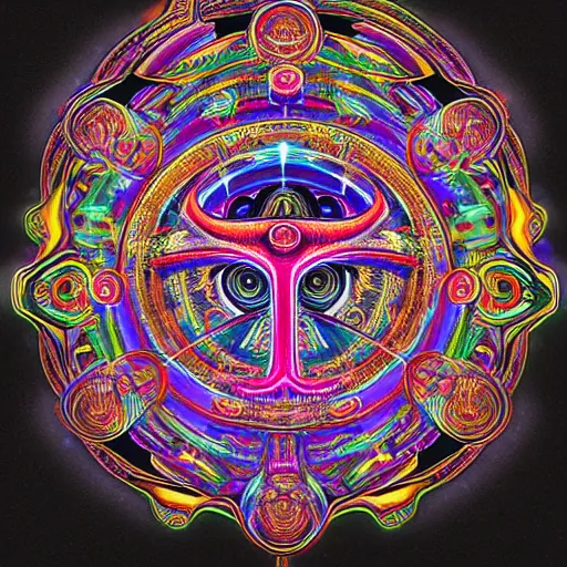 Prompt: ( a intricate ornate psychedelic image of a shaman with a glowing third eye, digital art by artgerm, alex grey, dan mumford, felix kelly, psychedelic art, psychedelic, fractalism, fractals, sacred geometry, trending on artstation, hyper realism, highly detailed, cgsociety, octane render, raytracing, 3 d ) printed on a mouse pad