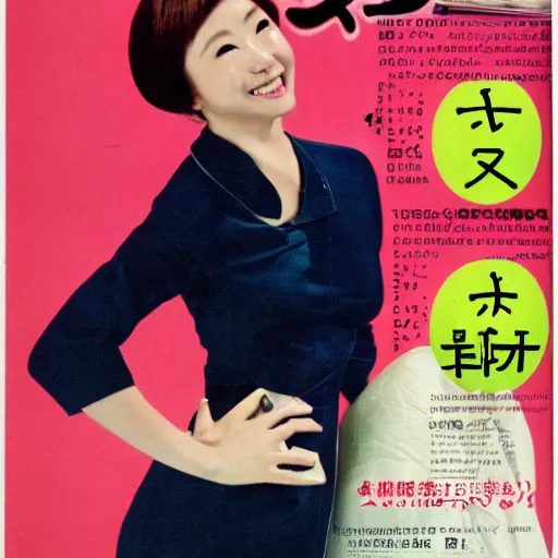 Image similar to bright japanese magazine advertisements