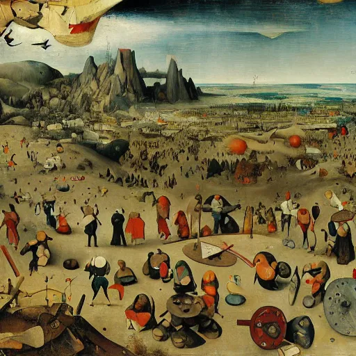 Image similar to the atomic age by pieter bruegel