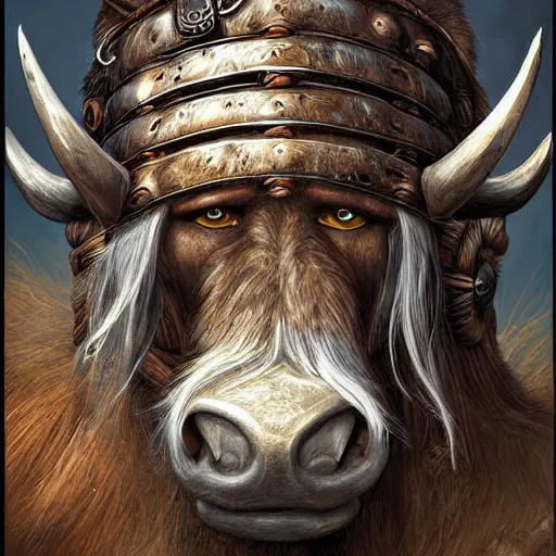 Prompt: digital painting of a alf as a viking by filipe pagliuso and justin gerard, symmetric, fantasy, highly, detailed, realistic, intricate