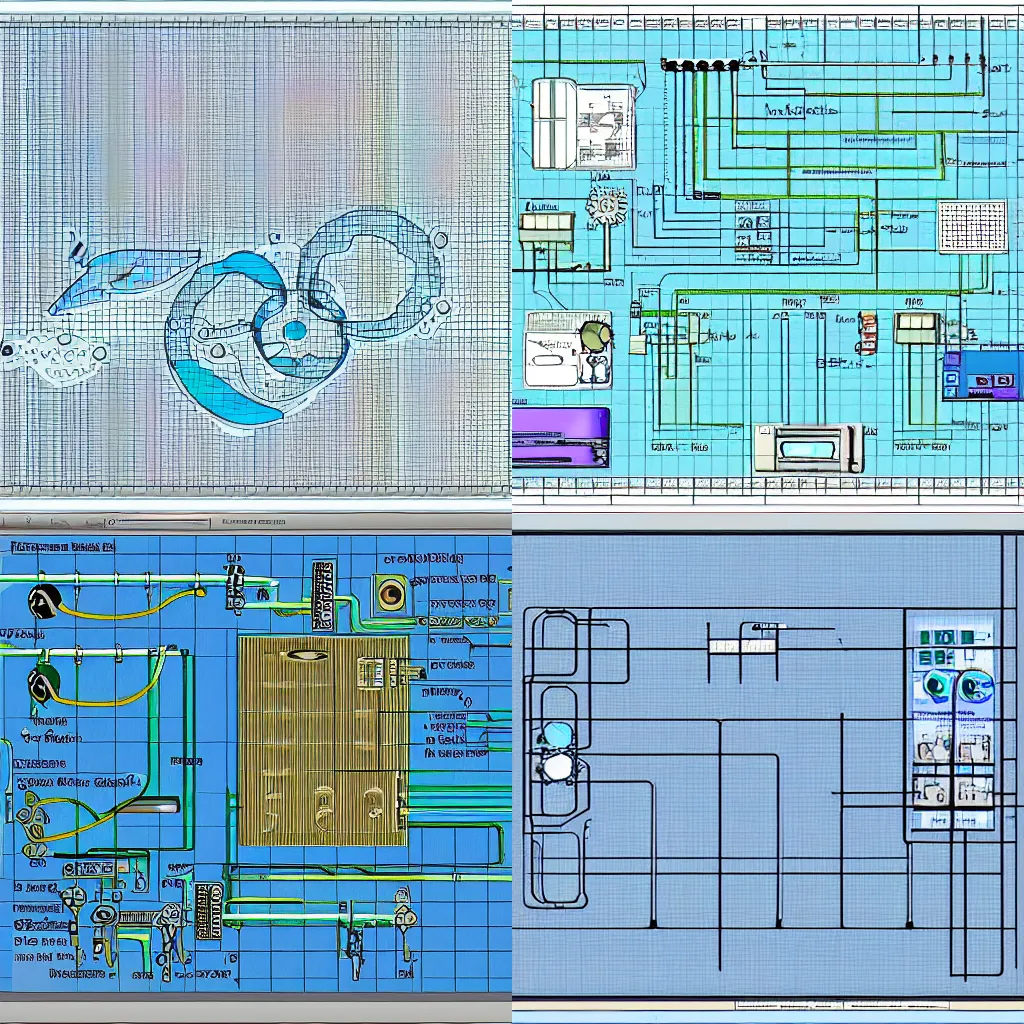 Prompt: underwater bubbles dolphins pcb layout schematic diagram KiCAD altium eagle transistor GUI program by christian riese lassen