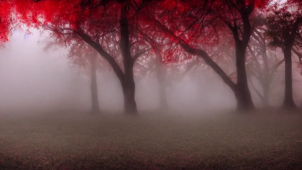 Prompt: an ancient city! lost in time!! fog! red haze! photography! realistic!!