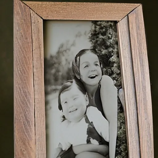 Prompt: old fashioned picture frame