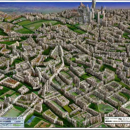 Image similar to miniature, h0, 1:87, architecture modell, google earth, highly detailed, satellite image, game map, casual game, anno 1602, landscape