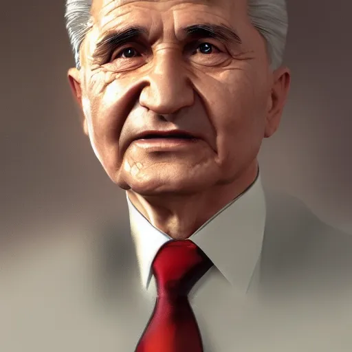 Prompt: Nicolae ceausescu , made by Stanley Artgerm Lau, WLOP, Rossdraws, ArtStation, CGSociety, concept art, cgsociety, octane render, trending on artstation, artstationHD, artstationHQ, unreal engine, 4k, 8k,