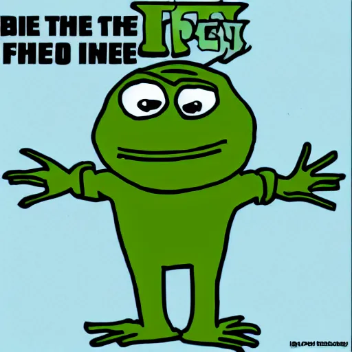 Image similar to pepe the frog as the president of the united states