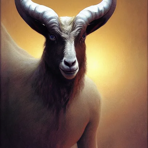 Prompt: vladimir putin, anthropomorphic goat transformation putin, putin hybrid, macabre, horror, by donato giancola and greg rutkowski and wayne barlow and zdzisław beksinski, digital art