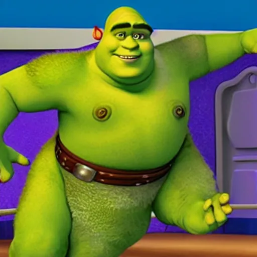 Prompt: Shrek as Buzz Lightyear