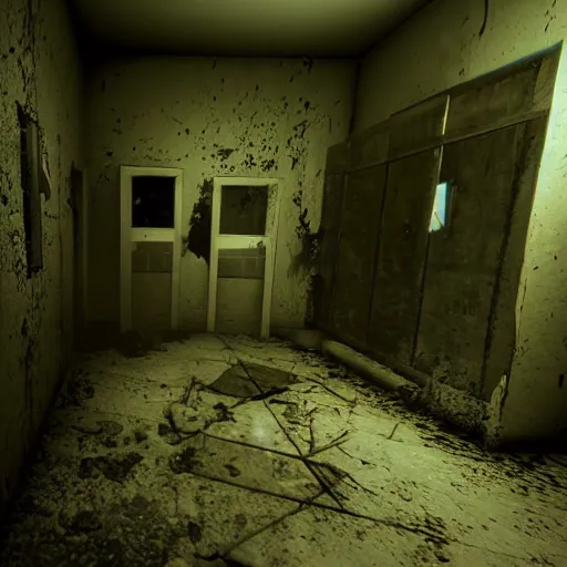 Image similar to a scene from outlast the video game