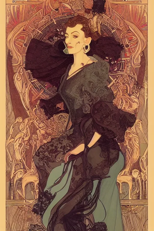 Prompt: portrait of a victorian era duc, man, royal style, art deco, stylized illustration by peter mohrbacher, moebius, mucha, victo ngai, colorful comics style