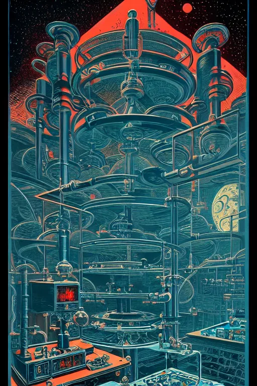 Image similar to majestic alchemist laboratory, high details, intricately detailed, by vincent di fate, inking, 3 color screen print, masterpiece, trending on artstation,, sharp, details, hyper - detailed, hd, 4 k, 8 k