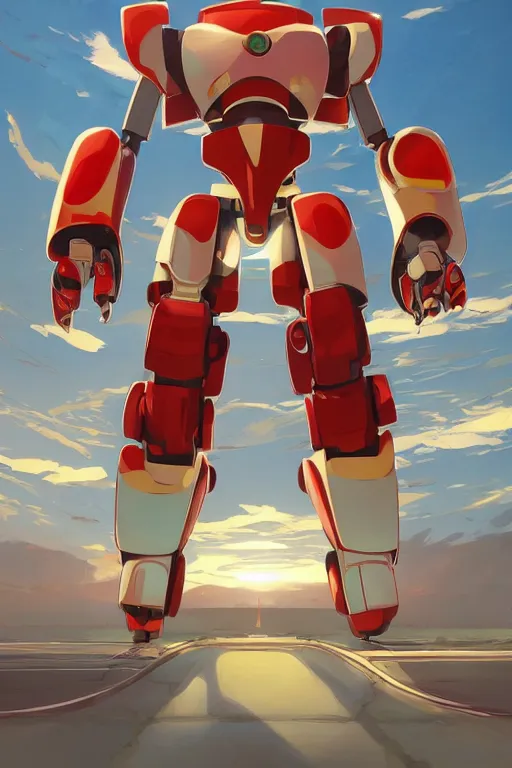 Image similar to metabots medabots medarotto medarot robot minimalist comics, behance hd by jesper ejsing, by rhads, makoto shinkai and lois van baarle, ilya kuvshinov, rossdraws global illumination ray tracing hdr radiating a glowing aura