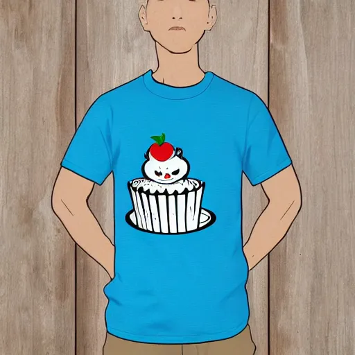 Image similar to toon cupcake on shirt