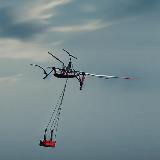 Image similar to sky crane with transport drone by Daniel Liang