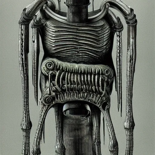 Prompt: \ tooth machine \, hr giger, 1 9 8 0