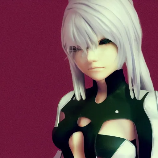 Image similar to blender render of 2B