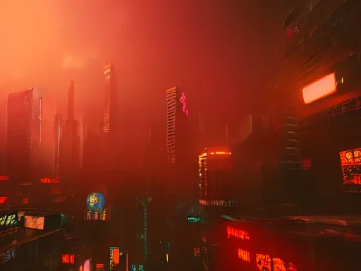 Prompt: a cinematic busy cyberpunk chinatown packed with flying vehicles, huge unknown creature dominate the skyline at dusk by nick hiatt, unreal engine trending on artstation