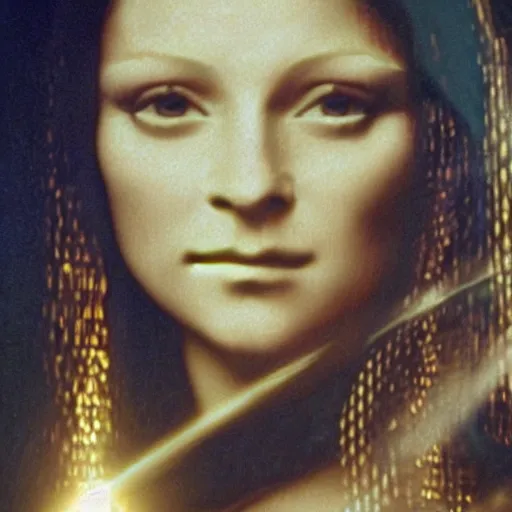 Image similar to movie still from Mona Lisa in the fifth element