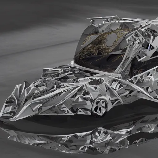 Image similar to khyzyl saleem car : medium size: in the coronation of napoleon ceremony: in liquid : in dark plastic : 7, u, x, y, o graffiti big size forms: motherboard medium size forms : Kazimir Malevich big size forms : zaha hadid architecture big size forms: brutalist medium size forms: sci-fi futuristic setting: Ash Thorp car: ultra realistic phtotography, lighting keyshot unreal engine 5 high reflections oil liquid high glossy high specularity, ultra detailed: black background: 4k, 8k, 16k