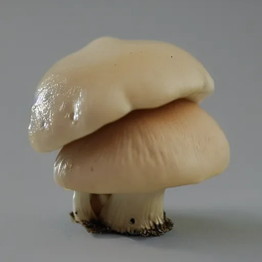 Prompt: a mushroom made of overlapping teeth