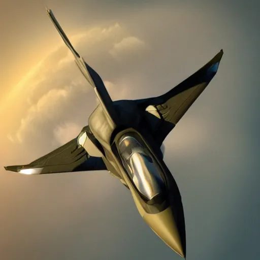 Prompt: organic jet fighter.