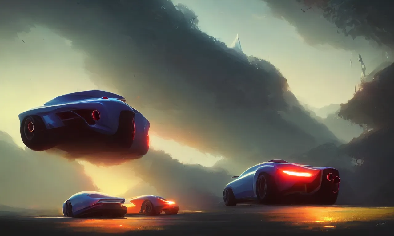 Prompt: Super car, concept art, low angle, high detail, warm lighting, volumetric, godrays, vivid, beautiful, trending on artstation, by Jordan grimmer, huge scene, grass, art greg rutkowski