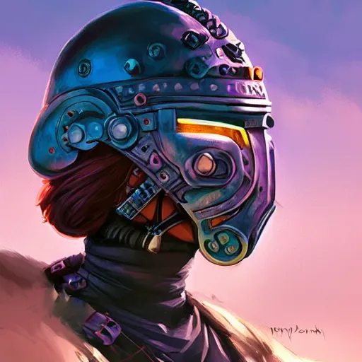 Image similar to cyberpunk viking helmet mask warrior goddess robot ninja fantasy, art gta 5 cover, official fanart behance hd artstation by jesper ejsing, by rhads, makoto shinkai and lois van baarle, ilya kuvshinov, ossdraws