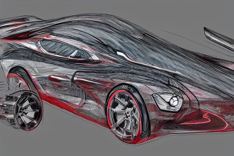 Image similar to Automotive design art, digital art, marker art, Frank Stephenson, gordon murray, trending on Behance, trending on artstation, trending on deviantart, trending on dezeen,