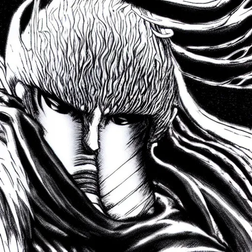 Image similar to griffith from berserk by kentaro miura, anime, manga, highly detailed