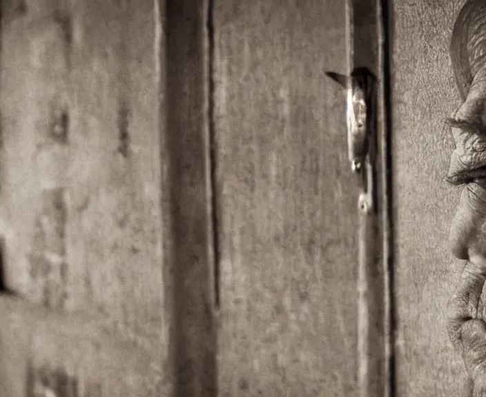 Prompt: 4 k hd, high detail photograph of an jewish prisoner, auschwitz camp, shot with sigma f / 4. 2, 2 5 0 mm sharp lens, wide shot, consistent, volumetric lighting, high level texture render