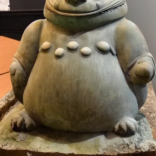 Image similar to roman statue of totoro