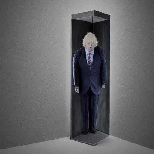 Image similar to boris johnson urinal, photorealistic, highly detailed 8 k