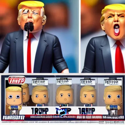 Image similar to Donald Trump as a Funko Pop figurine