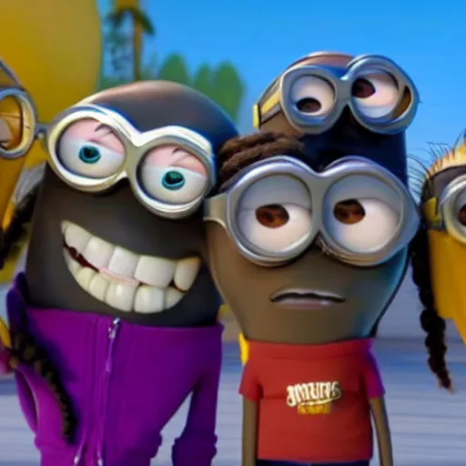 Prompt: snoop dog in the movie despicable me