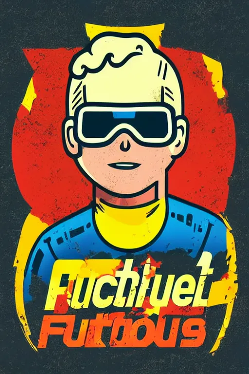 Image similar to fallout 7 6 retro futurist illustration art by butcher billy, sticker, colorful, illustration, highly detailed, simple, smooth and clean vector curves, no jagged lines, vector art, smooth andy warhol style