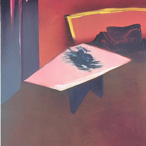 Image similar to francis bacon painting of a lucid dream