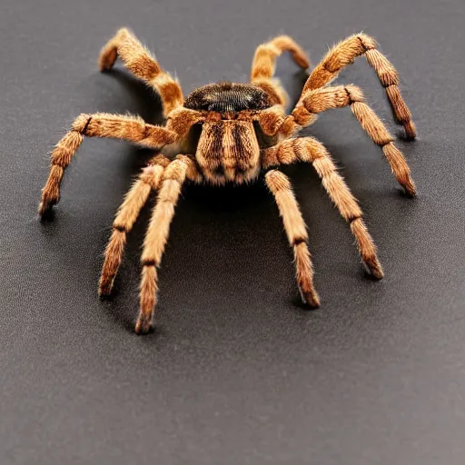 Image similar to a tarantula wearing high heels, tabletop, detailed, intricate, realistic, hdr, 8 k