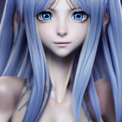 Prompt: UHD photorealistic anime, highly detailed beautiful gorgeous cute innocent young gentle elf princess in final fantasy style +(anatomically correct facial features + (highly detailed = silky blonde hair)+((highly detailed and anatomically correct (realistic and highly detailed + anatomically correct and accurately shaped stunning blue=eyes),highly detailed and anatomically correct nose, highly detailed and anatomically correct lips)))) by Ruan Jia, Fenghua Zhong, and Ferdinand Knab