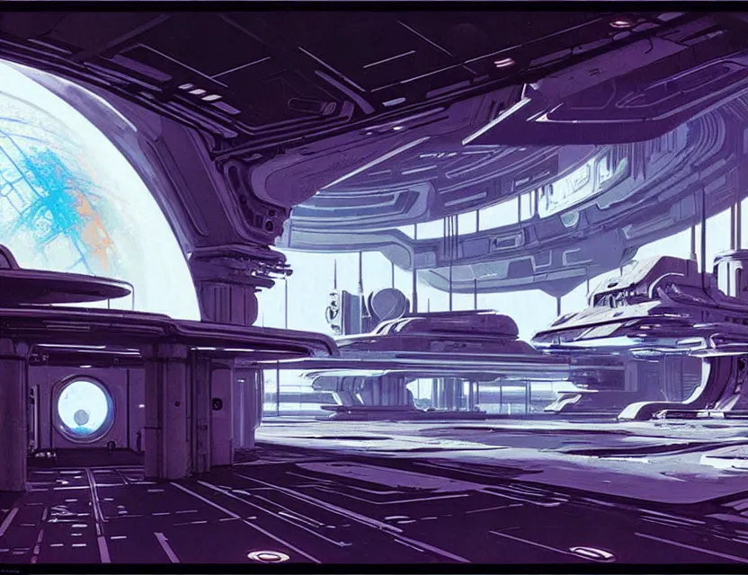 Image similar to concept art of an abandoned base on europa, by syd mead, cyberpunk, ancient, intricate details, cinematic, epic