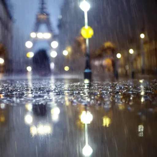 Image similar to photo rainy night in paris, reflections