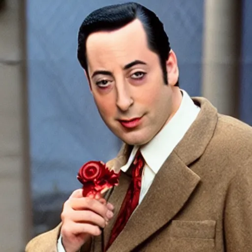 Prompt: Pee Wee Herman as Tony Soprano