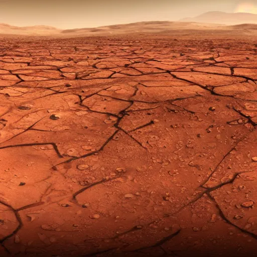 Prompt: hellish landscape on mars highly detailed, 4k, HDR, award-winning, cinematic