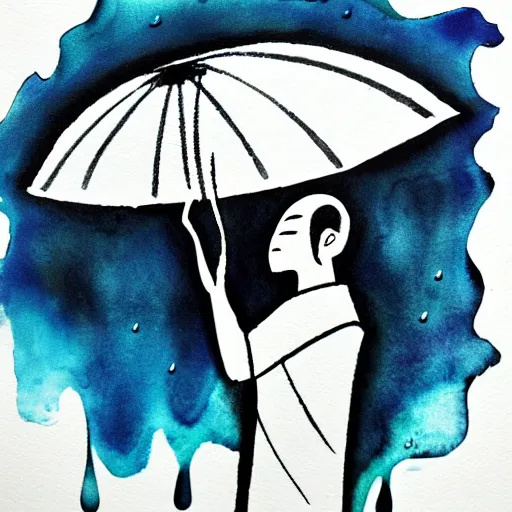 Image similar to zen rain ink