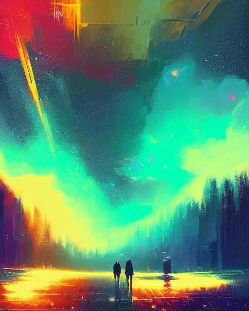 Prompt: Galaxy, fine details, perfect, 8k high detail, masterpiece, trending on ArtStation, by Alena Aenami, Petros Afshar, Liam Wong