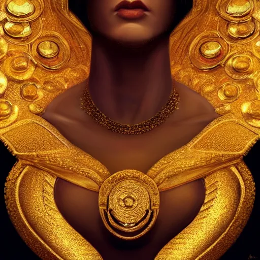 Image similar to cinematic portrait of chest full of gleaming gold and gemstones, chalk, masterpiece, trending on artstation, featured on pixiv, cinematic composition, dramatic pose, beautiful lighting, sharp details, hyper-detailed, HD, HDR, 4K, 8K, art by Basil Gogos